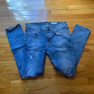 All Saints Men’s Distressed Cigarette Jeans 32W